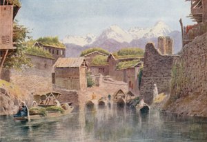 Market Boats on the Mar Canal, Srinagar by Unbekannt Unbekannt